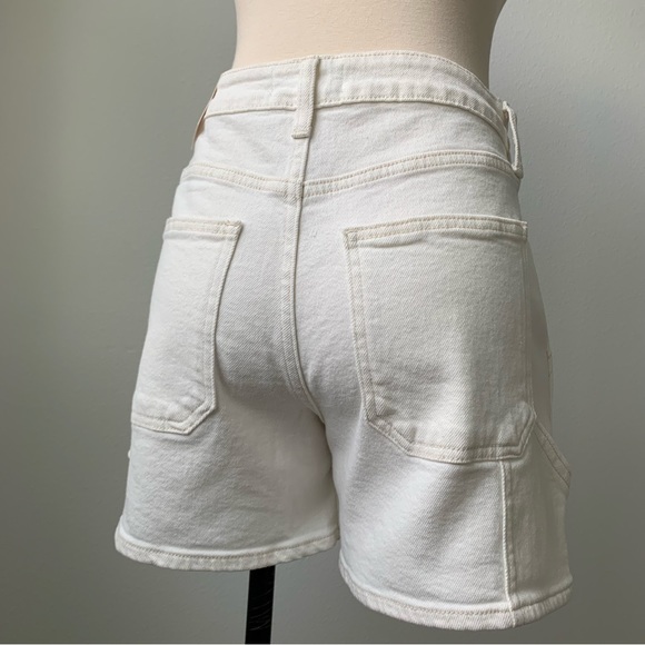 High Rise Utility Shorts - Off White - Picture 9 of 12